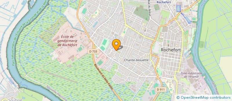 localisation de l'entreprise MONSIEUR ALEXIS BARON  ROCHEFORT