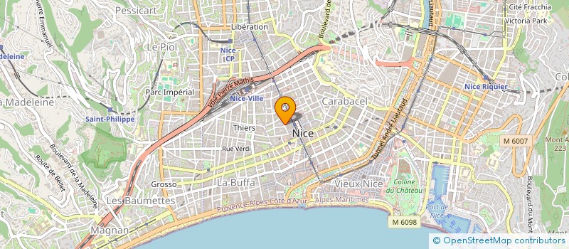 localisation de l'entreprise MONSIEUR ALEXIS BARRANDON  NICE