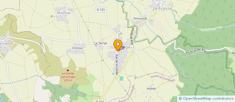 localisation de l'entreprise MONSIEUR ALEXIS BARRIER  LAMONTGIE