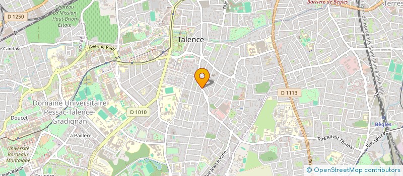 localisation de l'entreprise MONSIEUR ALEXIS BARROS  TALENCE