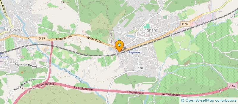 localisation de l'entreprise MONSIEUR ALEXIS BARSOTTI  PIGNANS