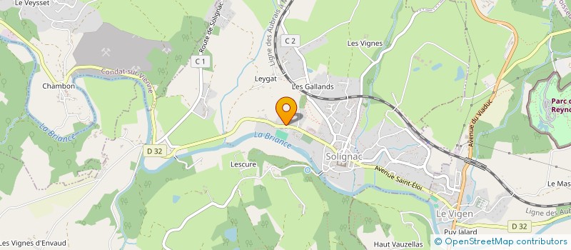 localisation de l'entreprise MONSIEUR ALEXIS BASTIER à SOLIGNAC