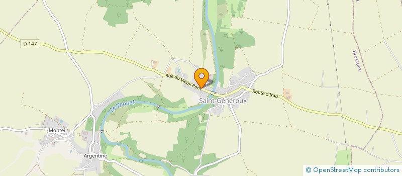 localisation de l'entreprise MONSIEUR ALEXIS BAUDOUIN  SAINT-GENEROUX