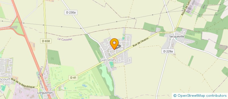 localisation de l'entreprise MONSIEUR ALEXIS BEAUMONT  LE CASTELET