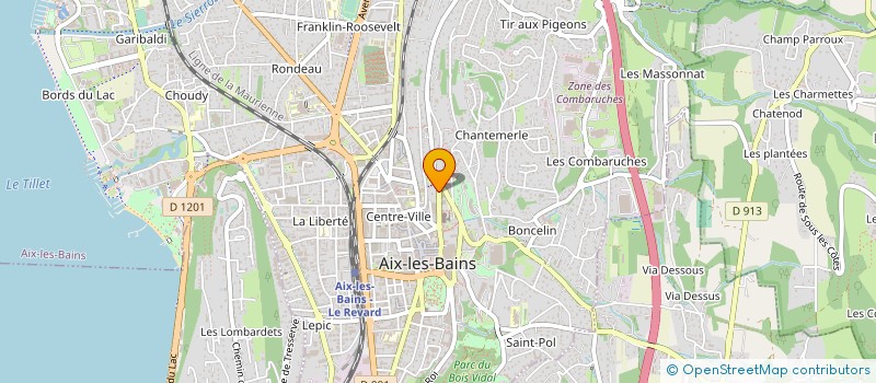 localisation de l'entreprise MONSIEUR ALEXIS BEAUPIN à AIX-LES-BAINS