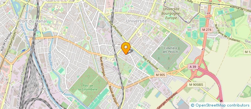 localisation de l'entreprise MONSIEUR ALEXIS BEIGNON  DIJON