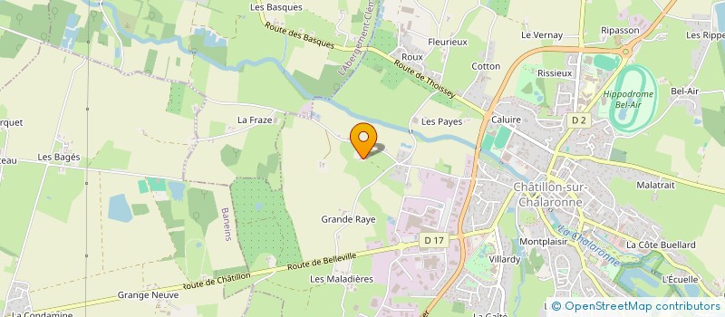 localisation de l'entreprise MONSIEUR ALEXIS BEJAT à CHATILLON-SUR-CHALARONNE