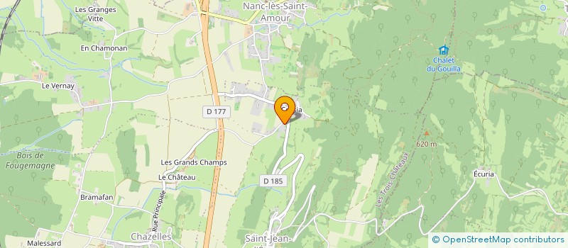 localisation de l'entreprise MONSIEUR ALEXIS BELGACEM  LES TROIS-CHATEAUX