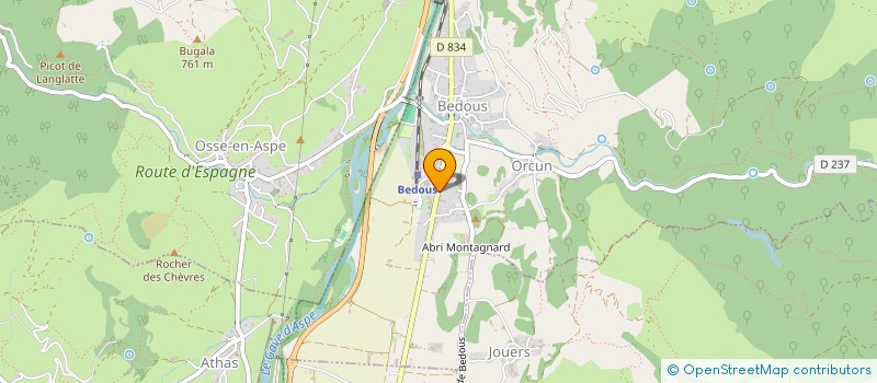 localisation de l'entreprise MONSIEUR ALEXIS BELLEGARDE  OSSE-EN-ASPE