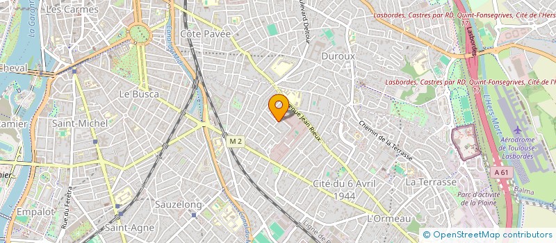 localisation de l'entreprise MONSIEUR ALEXIS BELLOC  TOULOUSE