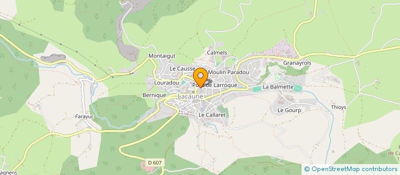 localisation de l'entreprise MONSIEUR ALEXIS BENAMAR à LACAUNE