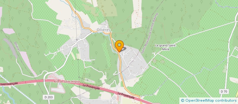 localisation de l'entreprise MONSIEUR ALEXIS BENATI  OLLIERES