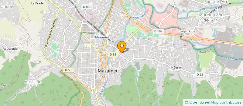 localisation de l'entreprise MONSIEUR ALEXIS BENOIST  MAZAMET