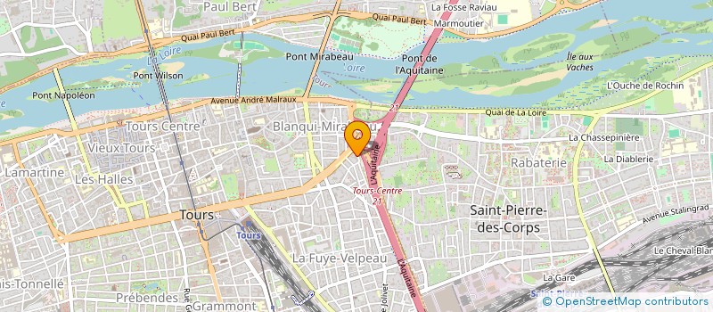 localisation de l'entreprise MONSIEUR ALEXIS BERGER  TOURS