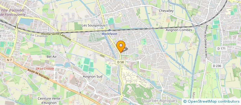 localisation de l'entreprise MONSIEUR ALEXIS BERNARD  AVIGNON