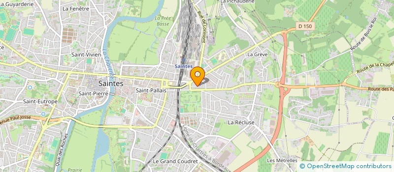 localisation de l'entreprise MONSIEUR ALEXIS BERTHELOT  SAINTES