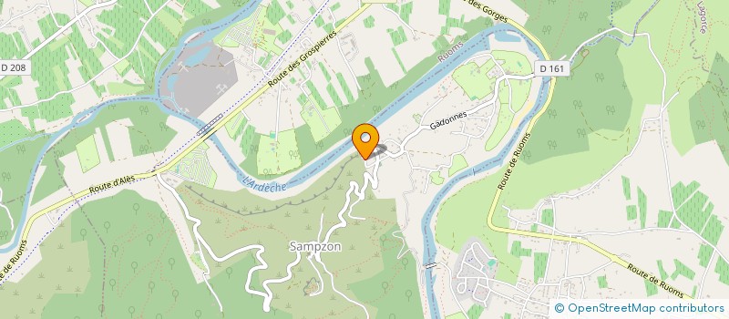 localisation de l'entreprise MONSIEUR ALEXIS BERTHERE  SAMPZON