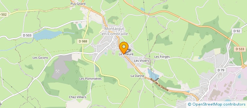 localisation de l'entreprise MONSIEUR ALEXIS BESSON  MONTAIGUT-EN-COMBRAILLE