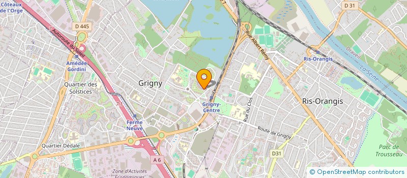 localisation de l'entreprise MONSIEUR ALEXIS BIASSALOU  GRIGNY