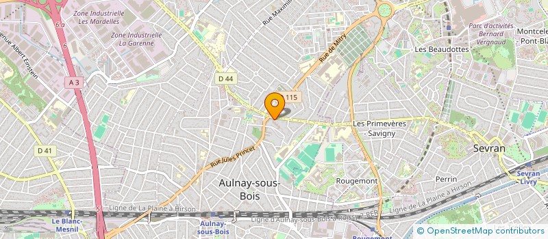 localisation de l'entreprise MONSIEUR ALEXIS BIDERMANN  AULNAY-SOUS-BOIS