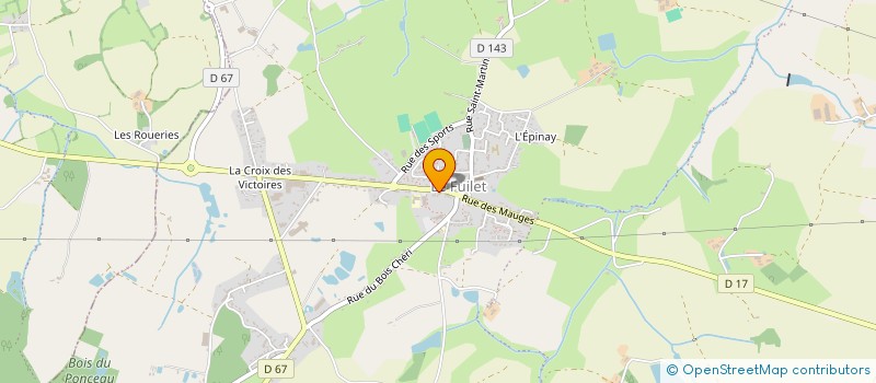 localisation de l'entreprise MONSIEUR ALEXIS BIGEARD à MONTREVAULT-SUR-EVRE