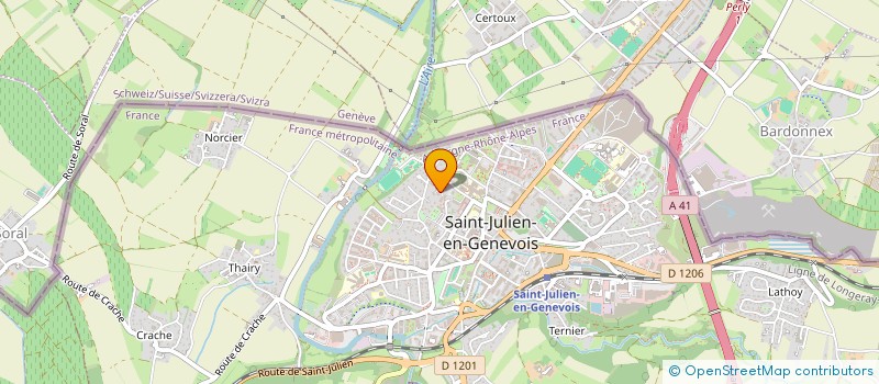 localisation de l'entreprise MONSIEUR ALEXIS BIGEARD  SAINT-JULIEN-EN-GENEVOIS