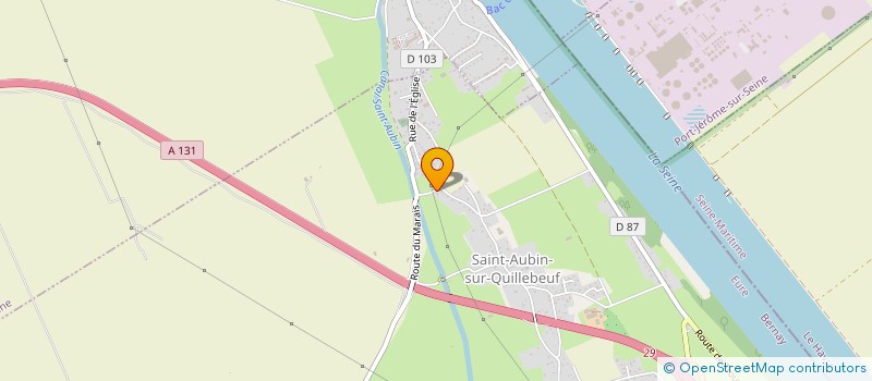 localisation de l'entreprise MONSIEUR ALEXIS BINET  SAINT-AUBIN-SUR-QUILLEBEUF