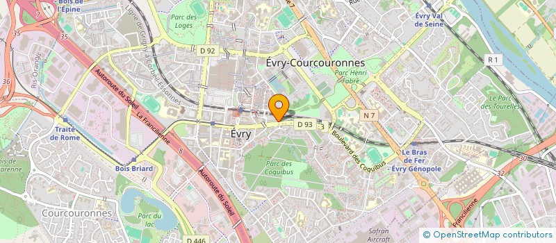 localisation de l'entreprise MONSIEUR ALEXIS BINET  EVRY-COURCOURONNES