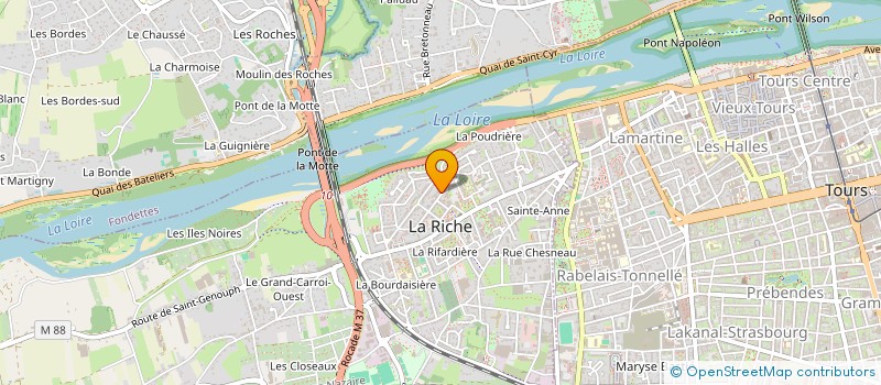 localisation de l'entreprise MONSIEUR ALEXIS BISTONDI  LA RICHE