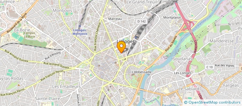 localisation de l'entreprise MONSIEUR ALEXIS BONNE à LIMOGES