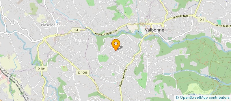 localisation de l'entreprise MONSIEUR ALEXIS BONNEFOIX  VALBONNE