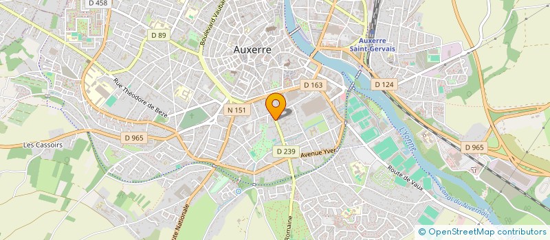 localisation de l'entreprise MONSIEUR ALEXIS BONNET à AUXERRE