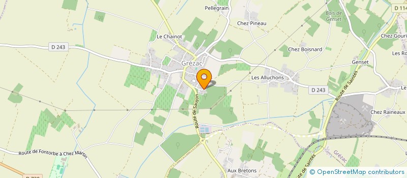 localisation de l'entreprise MONSIEUR ALEXIS BOUCAUD  GREZAC