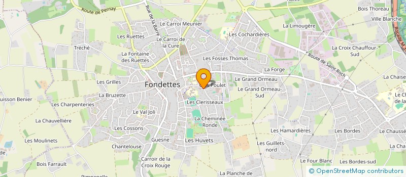 localisation de l'entreprise MONSIEUR ALEXIS BOUCHET  FONDETTES