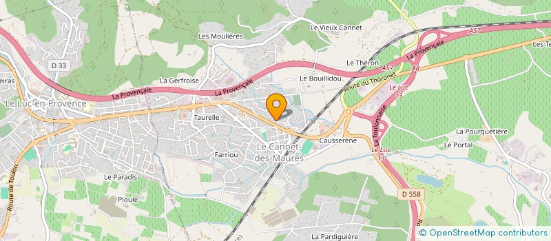 localisation de l'entreprise MONSIEUR ALEXIS BOUCLY  LE CANNET-DES-MAURES