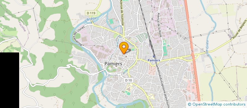 localisation de l'entreprise MONSIEUR ALEXIS BOUDJENANA à PAMIERS