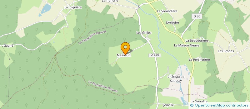 localisation de l'entreprise MONSIEUR ALEXIS BOULAY à LA MADELEINE-BOUVET