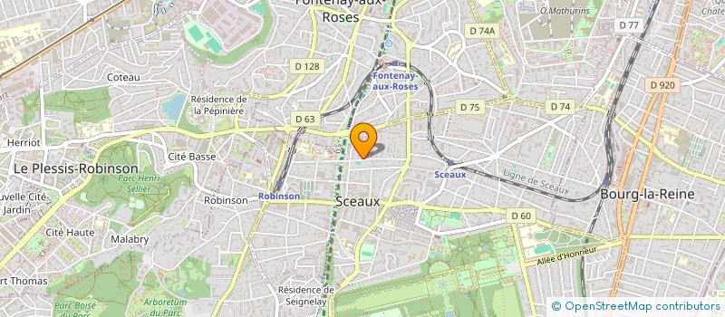 localisation de l'entreprise MONSIEUR ALEXIS BOULEAU à SCEAUX
