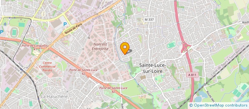 localisation de l'entreprise MONSIEUR ALEXIS BOULONGNE  SAINTE-LUCE-SUR-LOIRE