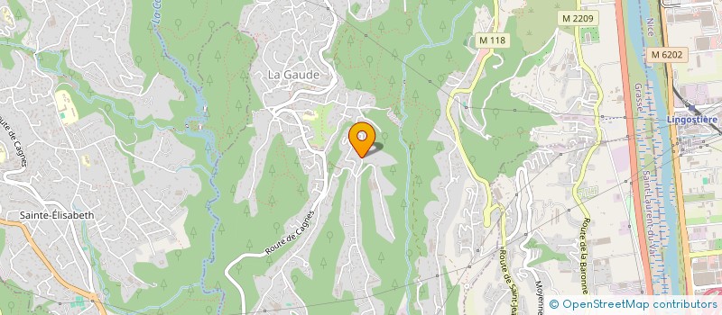 localisation de l'entreprise MONSIEUR ALEXIS BOURGES  LA GAUDE