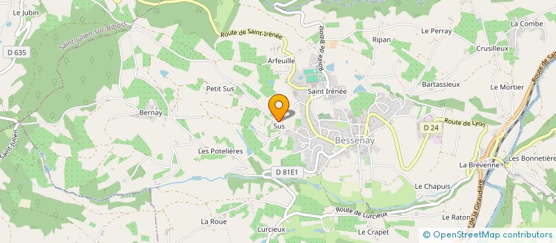 localisation de l'entreprise MONSIEUR ALEXIS BOURGEZ  BESSENAY