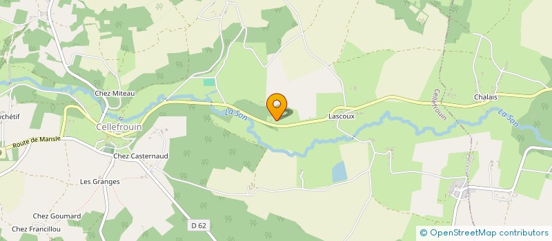 localisation de l'entreprise MONSIEUR ALEXIS BOURNOT  CELLEFROUIN