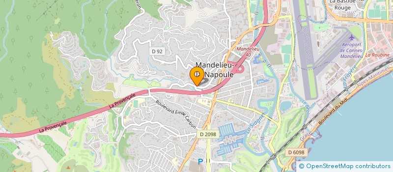 localisation de l'entreprise MONSIEUR ALEXIS BOUSIGES  MANDELIEU-LA-NAPOULE