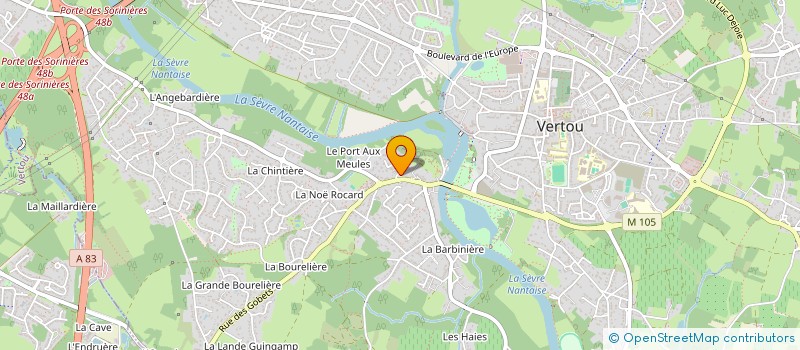 localisation de l'entreprise MONSIEUR ALEXIS BOUTIN  VERTOU