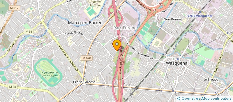 localisation de l'entreprise MONSIEUR ALEXIS BOUTRY à MARCQ EN BAROEUL