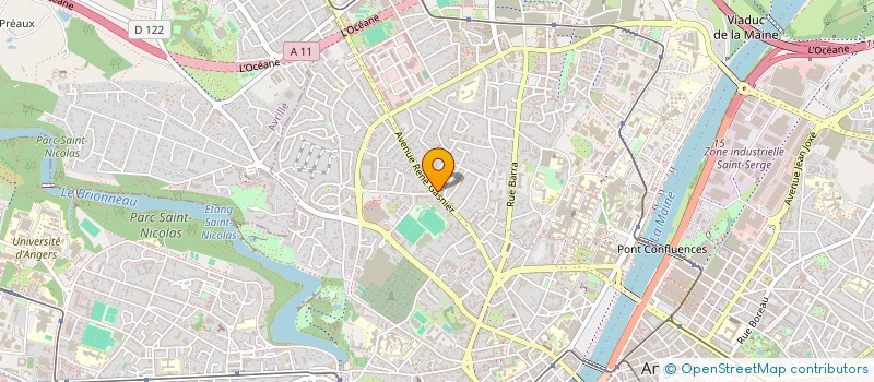 localisation de l'entreprise MONSIEUR ALEXIS BRAINE à ANGERS