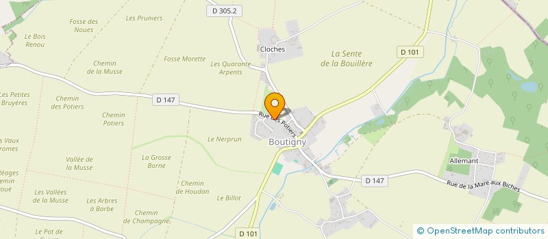 localisation de l'entreprise MONSIEUR ALEXIS BRAITO MAGLIO à BOUTIGNY-PROUAIS