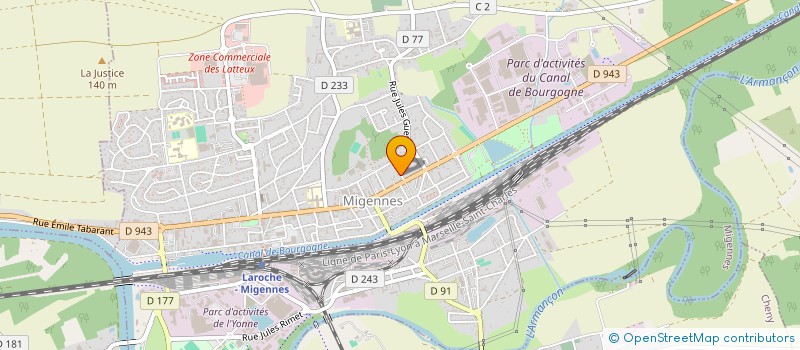 localisation de l'entreprise MONSIEUR ALEXIS BREURE  MIGENNES