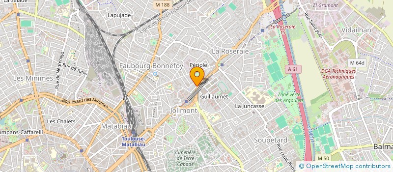 localisation de l'entreprise MONSIEUR ALEXIS BROENS  TOULOUSE