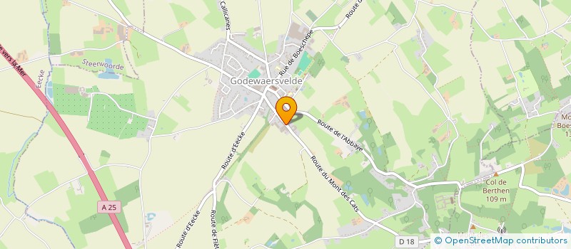 localisation de l'entreprise MONSIEUR ALEXIS BRUNEL  GODEWAERSVELDE